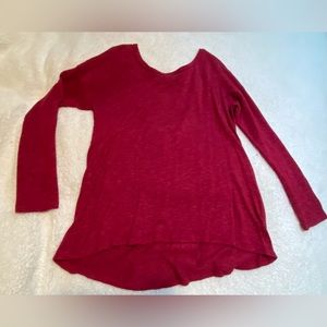 Red top with 2 bows on the back